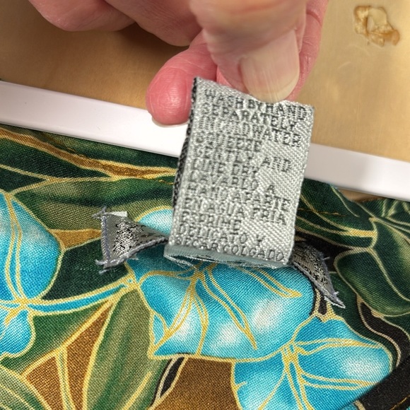 Jane Ashley Tropical Floral Maxi Dress - Blue, Purple, Gold Size Large - Picture 10 of 11